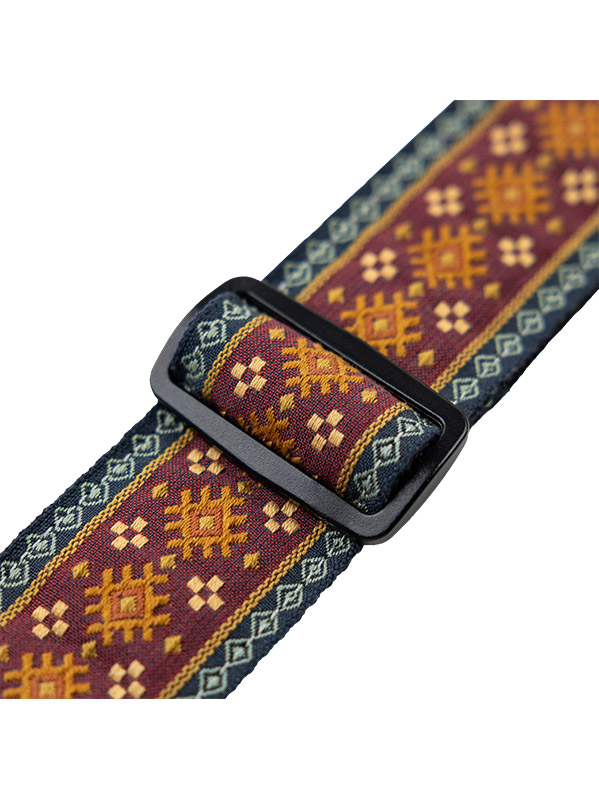 Levy's 5 Cm, Tissu Avec Motifs Hootenany, Dos Polypropylene - Design 026 - Sangle Courroie - Variation 1