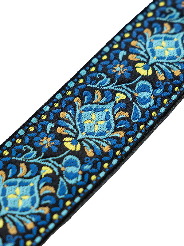 Levy's Courroie Tissu Avec Motifs Hootenany, 4 Portes Mediators, 5 Cm - Design 04 - Sangle Ukulele & Mandoline - Variation 2