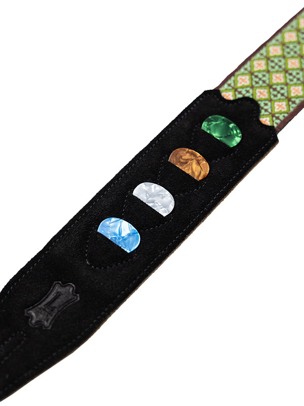 Levy's Courroie Tissu Avec Motifs Hootenany, 4 Portes Mediators, 5 Cm - Design 25 - Sangle Courroie - Variation 1