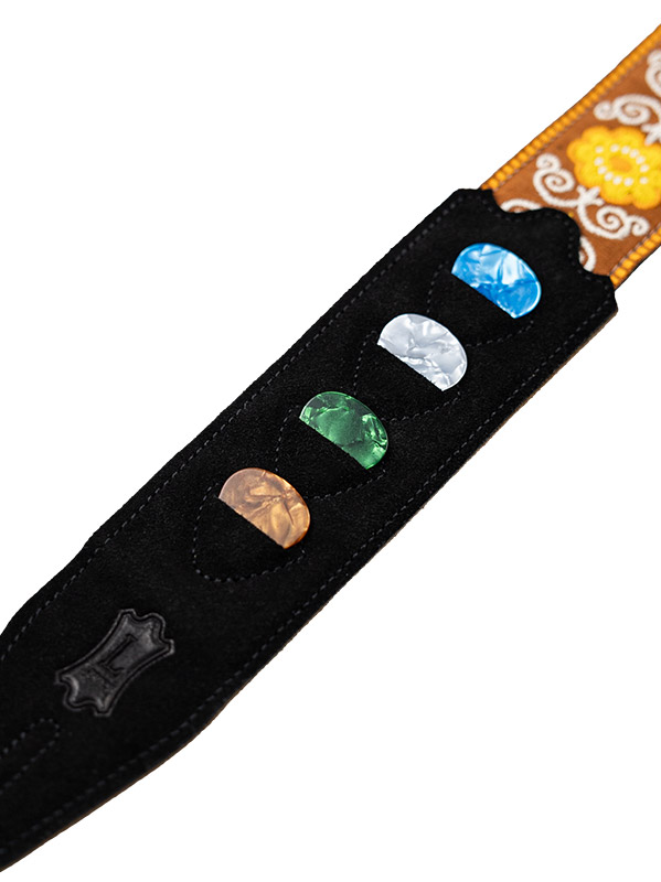 Levy's Courroie Tissu Avec Motifs Hootenany, 4 Portes Mediators, 5 Cm - Design 27 - Sangle Courroie - Variation 2