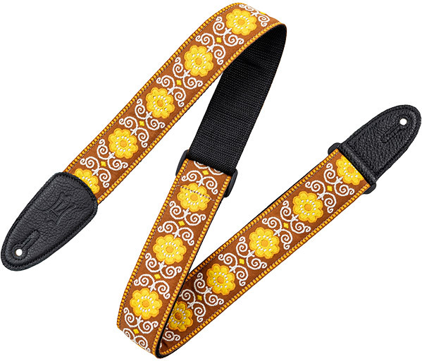 Levy's 5 Cm, Tissu Avec Motifs Hootenany, Dos Polypropylene - Design 027 - Sangle Ukulele & Mandoline - Main picture