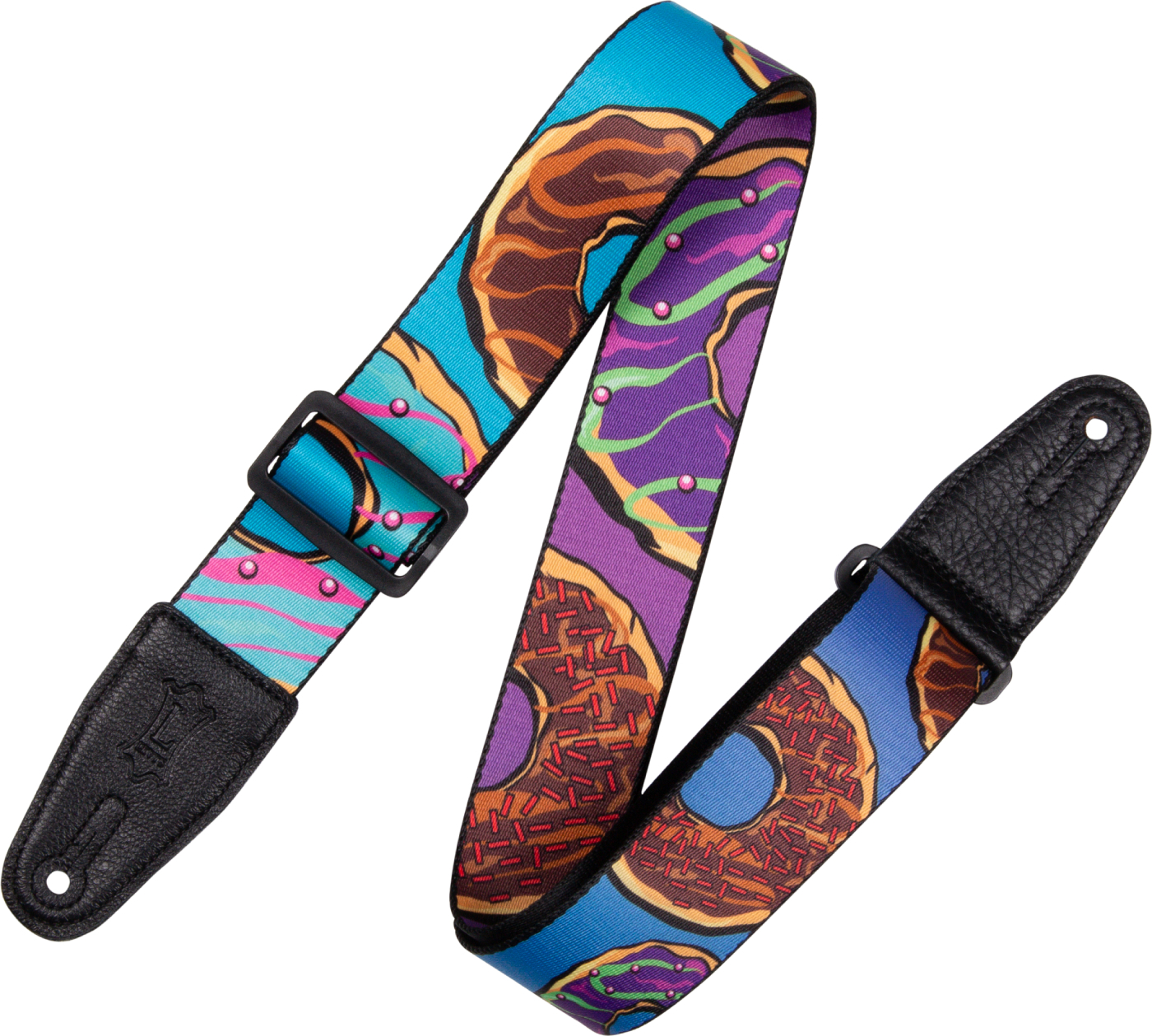 Levy's 5cm Polyester Embout Cuir Avec Motifs - Design 120 - Sangle Ukulele & Mandoline - Main picture