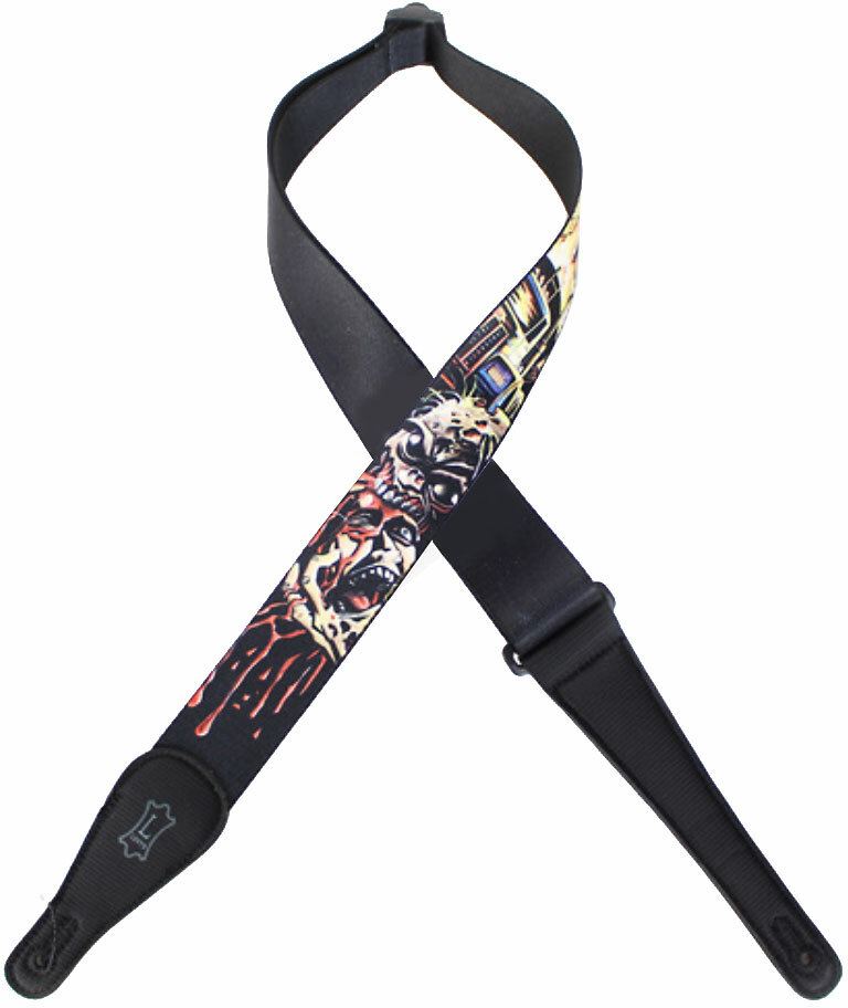 Levy's Mpnz2-001 Zombie Polyester Guitar Strap 2inc - Sangle Courroie - Main picture