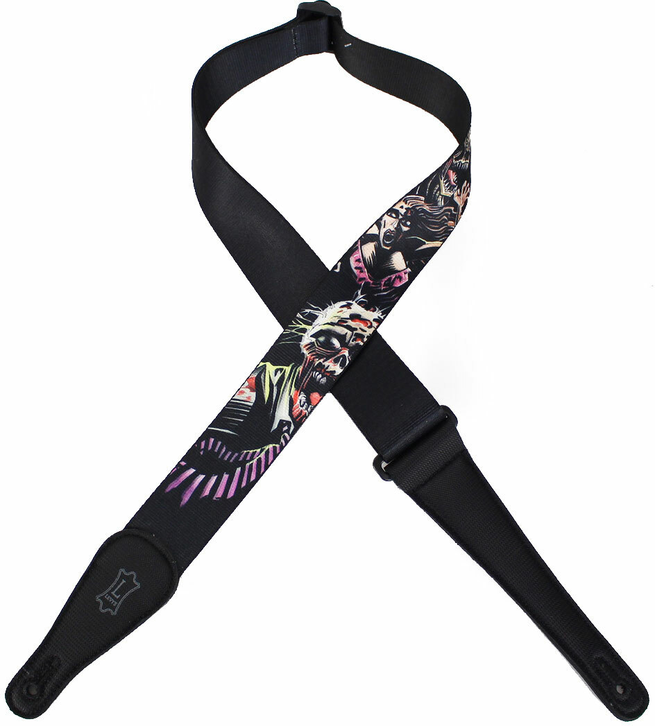 Levy's Mpnz2-002 Zombie Polyester Guitar Strap 2inc - Sangle Courroie - Main picture