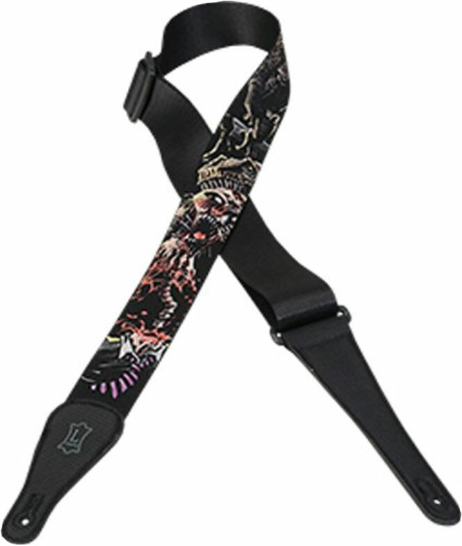 Levy's Mpnz2-004 Zombie Polyester Guitar Strap 2inc - Sangle Courroie - Main picture