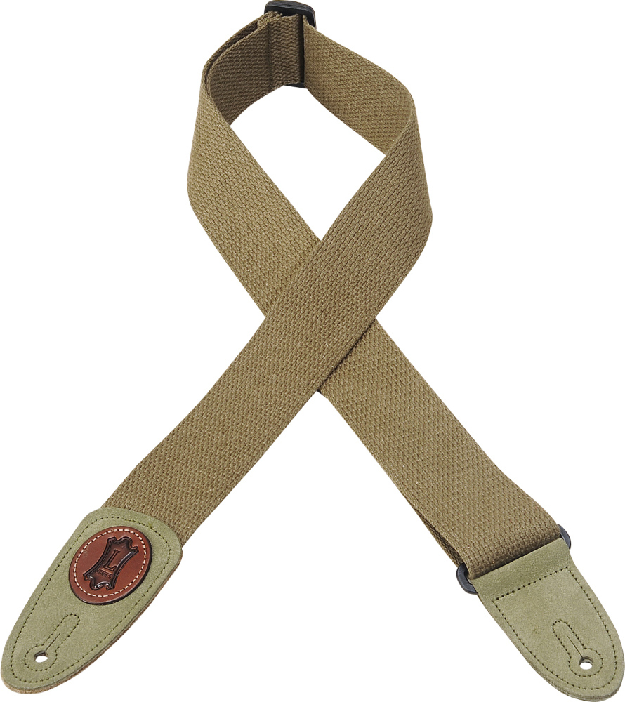 Levy's Mssc8-grn Cotton Guitar Strap 2inc - Sangle Courroie - Main picture