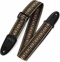 Sangle ukulele & mandoline Levy's 5 cm Tissu Avec Motifs Hootenany Dos Polypropylene Design 020