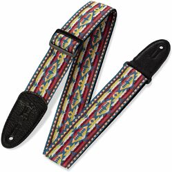 Sangle ukulele & mandoline Levy's 5 cm Tissu Avec Motifs Hootenany Dos Polypropylene Design 022