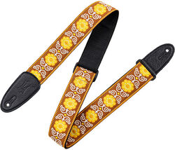 Sangle courroie Levy's 5 cm, tissu avec motifs Hootenany, dos polypropylene - Design 027