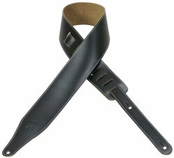 Sangle courroie Levy's DM17-BLK Genuine Leather Guitar Strap