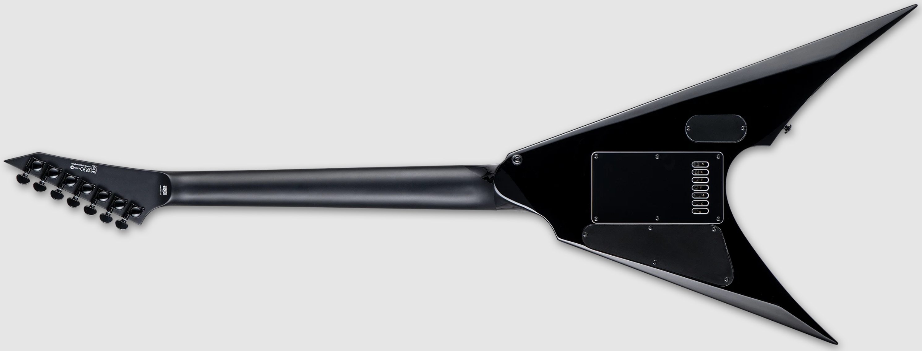 Ltd Arrow 1007 Baritone Evertune 7c 2h Fishman Fluence Ht Eb - Black - Guitare Électrique Baryton - Variation 2