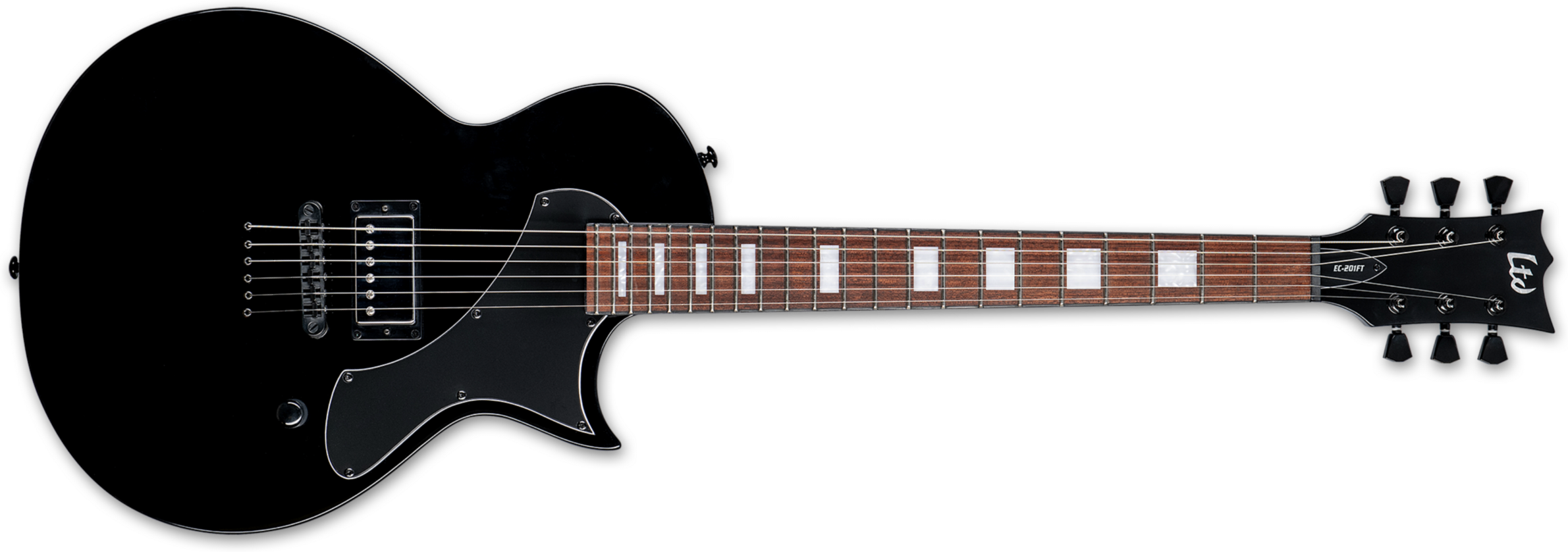 Ltd Ec-201 1h Ht Jat - Black - Guitare Électrique MÉtal - Main picture