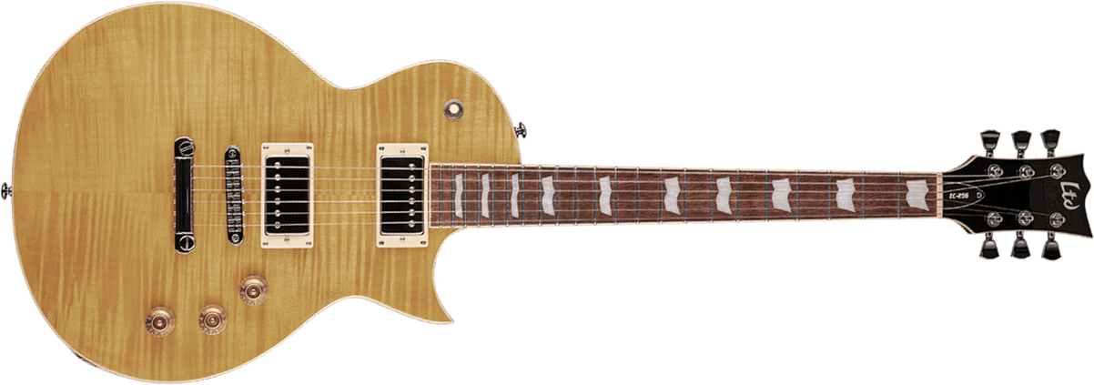 Ltd Ec-256 Hh Ht Jat - Vintage Natural - Guitare Électrique Single Cut - Main picture