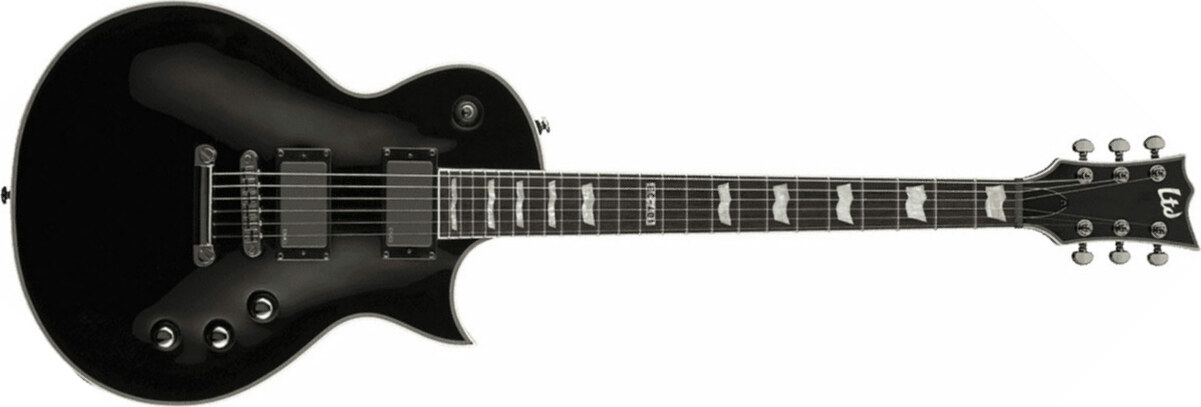 Ltd Ec-401 Hh Emg Ht Rw - Black - Guitare Électrique Single Cut - Main picture