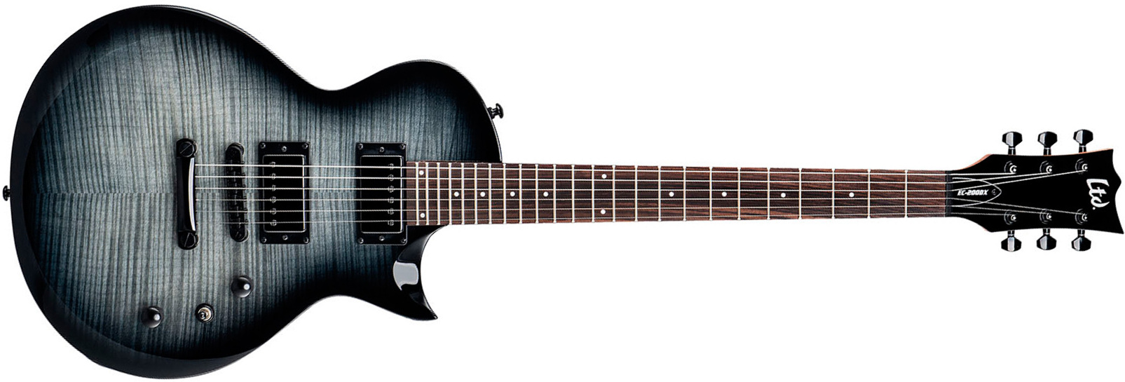 Ltd Ec200dx 2h Ht Rw - Charcoal Burst - Guitare Électrique Single Cut - Main picture