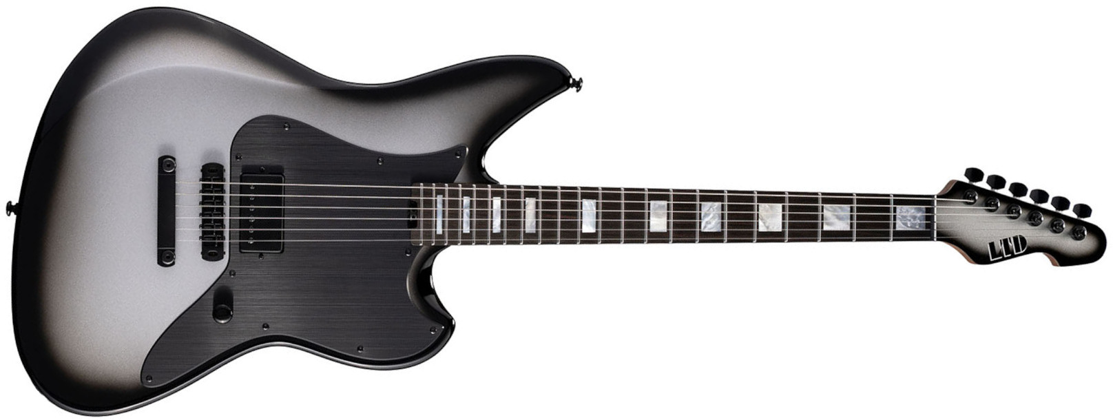 Ltd Jd-i Joe Duplantier Signature 1h Ht Eb - Silver Sunburst - Guitare Électrique Signature - Main picture