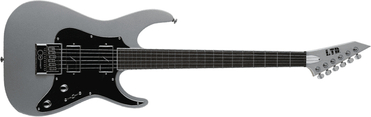 Ltd Ken Susi Ks M-6 Evertune Signature Hh Fishman Fluence Ht Eb - Metallic Silver - Guitare Électrique Forme Str - Main picture