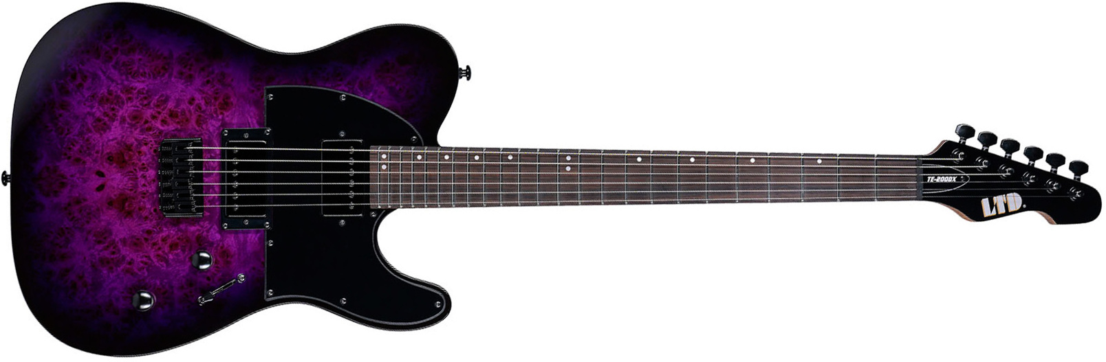Ltd Te200dx 2h Ht Rw - Purple Burst - Guitare Électrique Forme Tel - Main picture