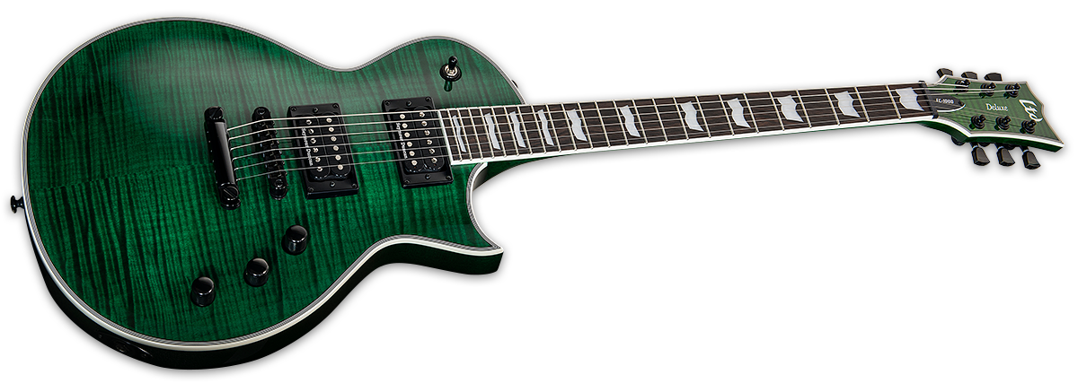 Ltd Ec-1000 Hh Seymour Duncan Ht Eb - See Thru Green - Guitare Électrique Single Cut - Variation 1