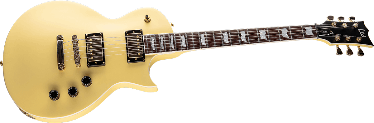 Ltd Ec-256 Gh Hh Ht Jat - Vintage Gold Satin - Guitare Électrique MÉtal - Variation 2