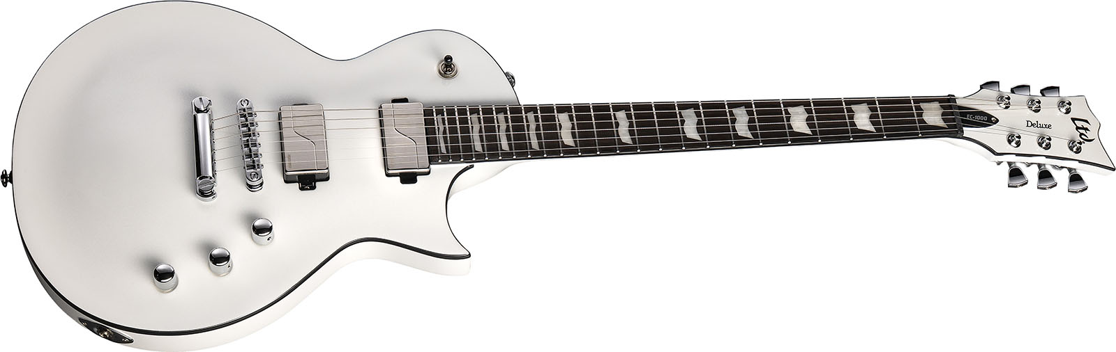 Ltd Ec1000 2h Fishman Fluence Ht Eb - Pearl White - Guitare Électrique Single Cut - Variation 2