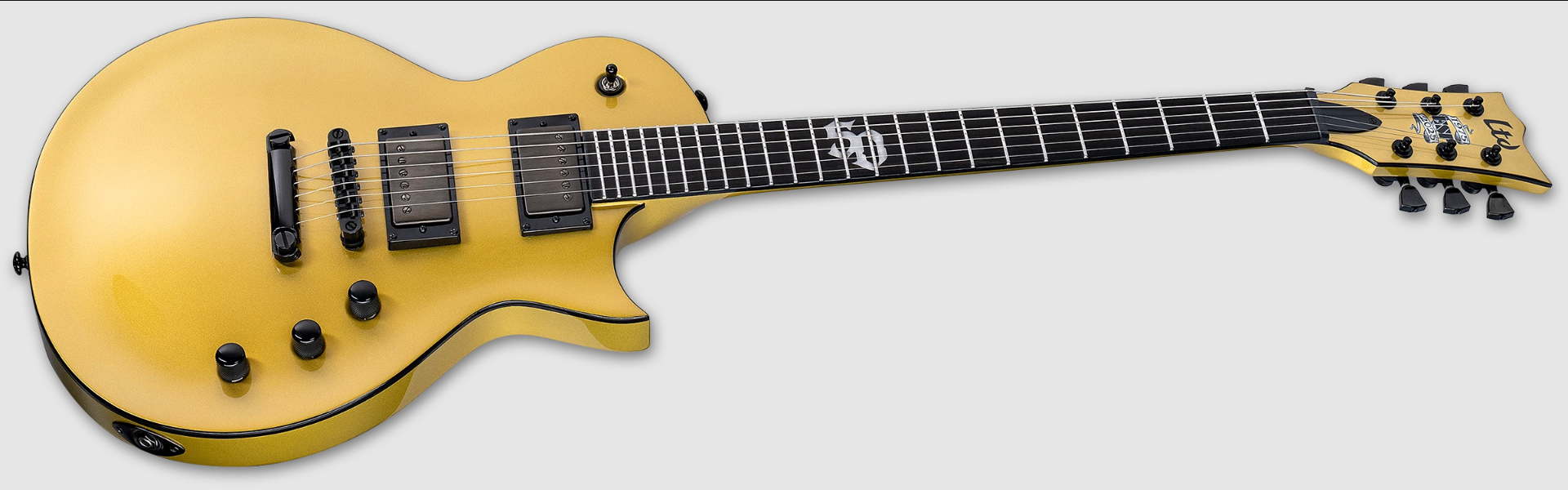 Ltd Ec2025 50th Ann. Ltd 2h Seymour Duncan Ht Eb - Metallic Gold - Guitare Électrique MÉtal - Variation 2