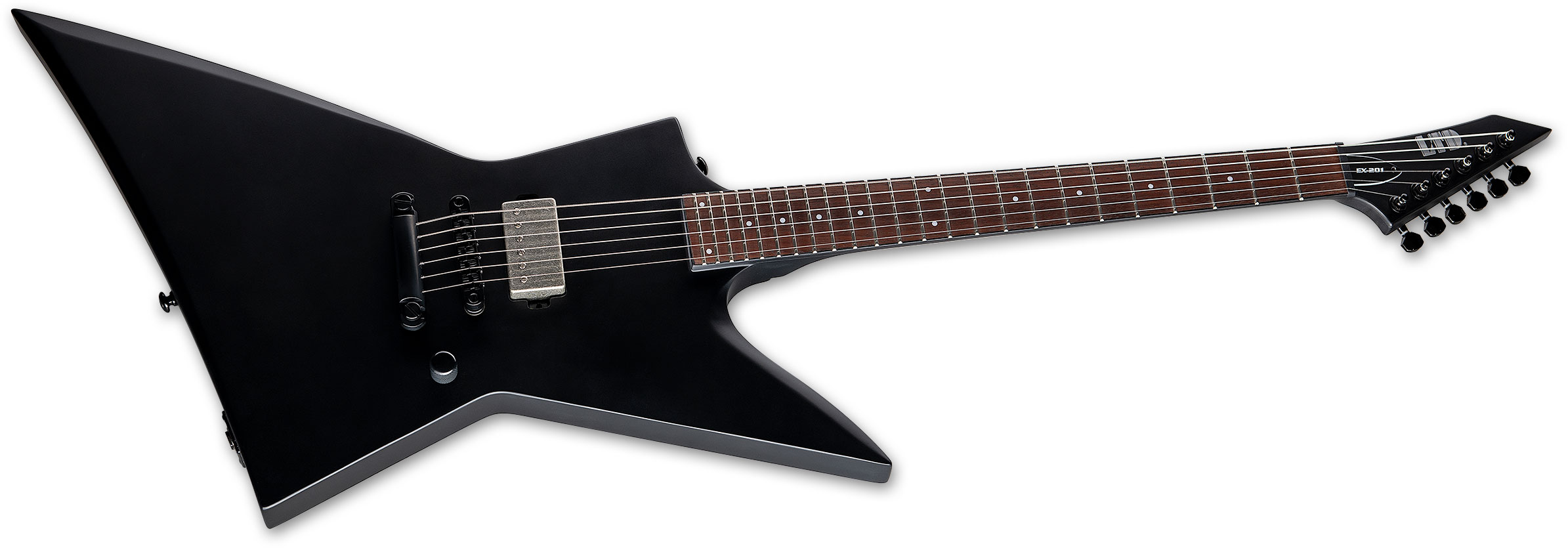 Ltd Ex-201 1h Ht Jat - Black Satin - Guitare Électrique MÉtal - Variation 1