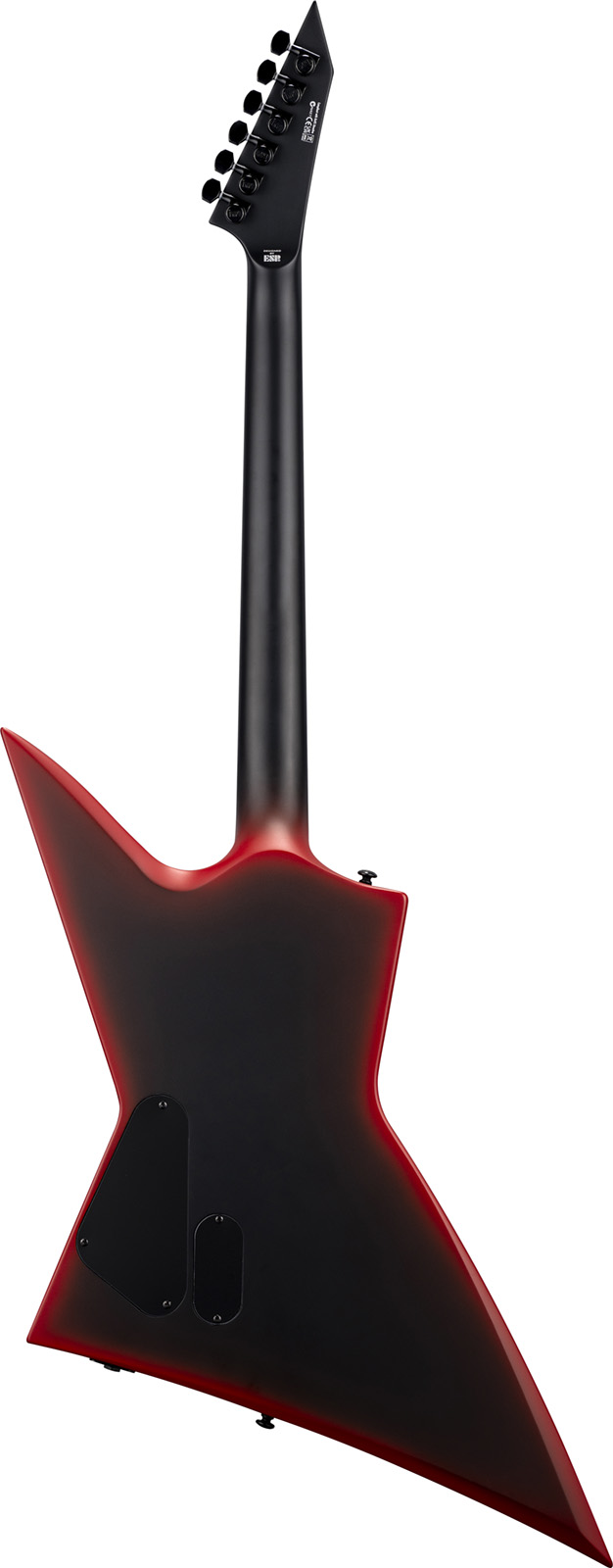 Ltd Exl Black Metal Series Ht 1h Eb - Black Red Burst Satin - Guitare Électrique MÉtal - Variation 1