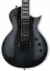 Guitare électrique single cut Ltd EC-1000 Evertune - See thru black