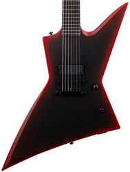 EXL-7 Black Metal Series - Black Red Burst Satin