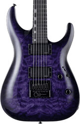 Guitare électrique forme str Ltd H-1000 Evertune - See thru purple sunburst