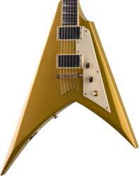 Guitare électrique métal Ltd KH-V 602 Kirk Hammett Signature - Metallic gold