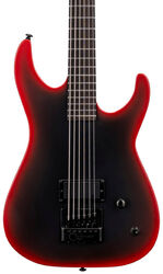M-6 Baritone Black Metal Series - Black Red Burst Satin