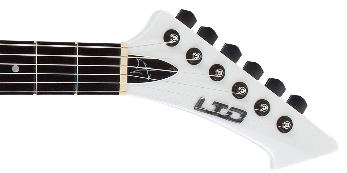 Ltd James Hetfield Snakebyte Emg - Snow White - Guitare Électrique MÉtal - Variation 3