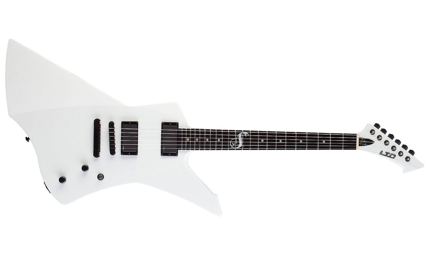 Ltd James Hetfield Snakebyte Emg - Snow White - Guitare Électrique MÉtal - Variation 1