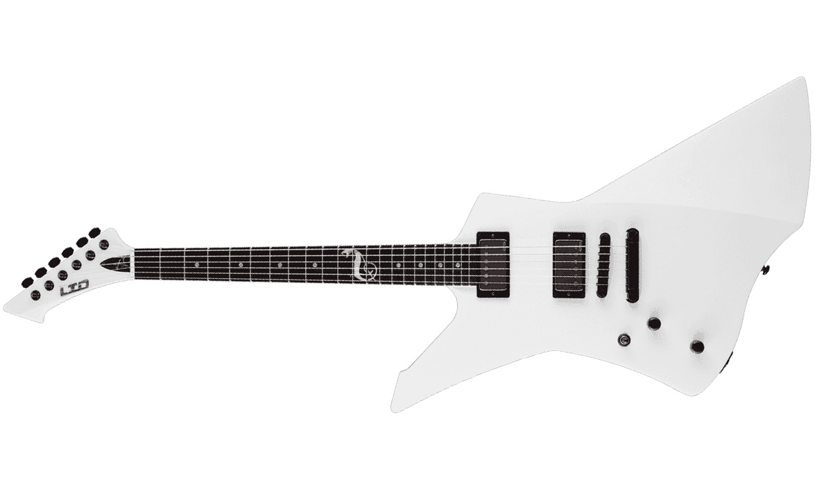 Ltd James Hetfield Snakebyte Lh Gaucher Hh Emg Ht Eb - Snow White - Guitare Électrique Gaucher - Variation 1