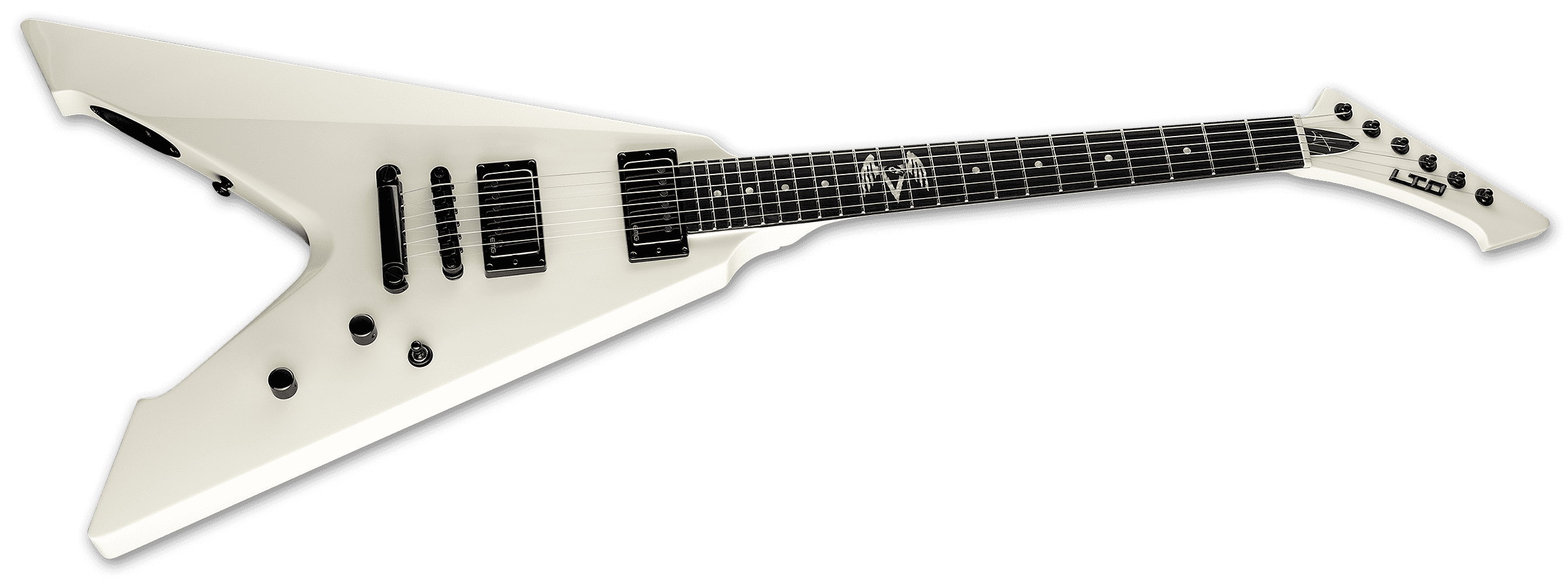Ltd James Hetfield Vulture Hh Ht Eb - Olympic White - Guitare Électrique MÉtal - Variation 2