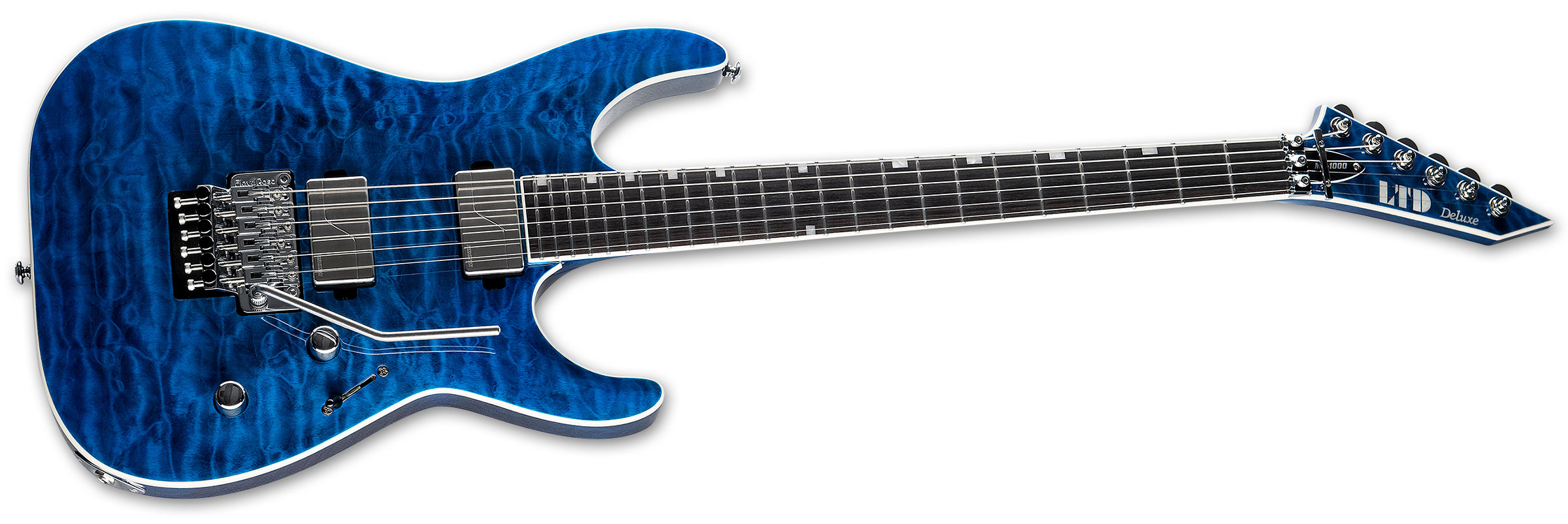 Ltd Mh-1000 2h Fishman Fluence Modern Fr Eb - Black Ocean - Guitare Électrique Forme Str - Variation 1