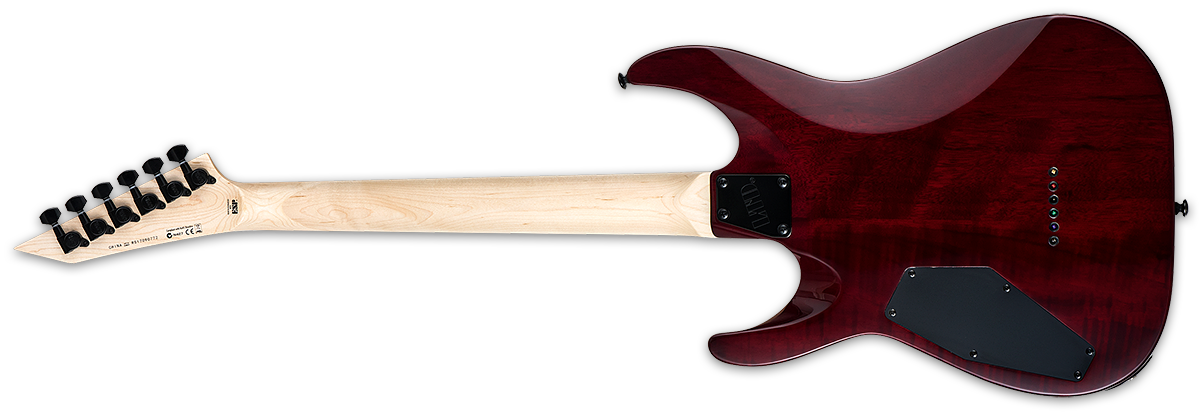 Ltd Mh-200qm Nt Hh Ht Jat - See Thru Black Cherry - Guitare Électrique Forme Str - Variation 2