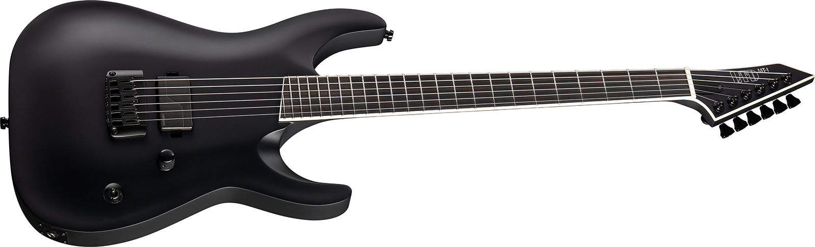 Ltd Mick Thomson Mti Signature 1h Ht Eb - Black Satin - Guitare Électrique Signature - Variation 2