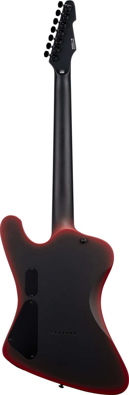 Ltd Phx-7 Baritone Black Metal Series 7-cordes  Ht 1h Eb - Black Red Burst Satin - Guitare Électrique MÉtal - Variation 1