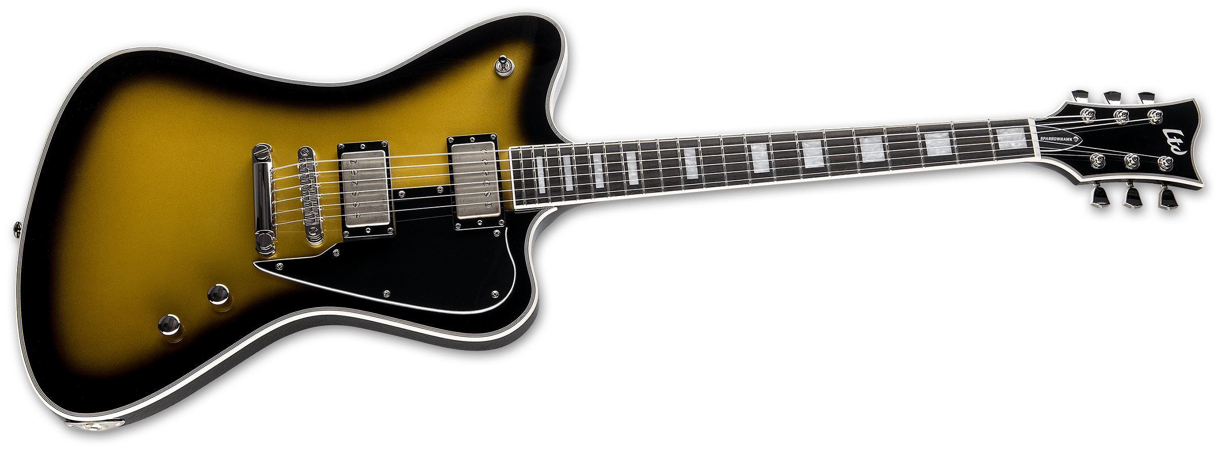 Ltd Sparrowhawk Bill Kelliher Signature Hh Ht Eb - Vintage Silver Sunburst - Guitare Électrique Signature - Variation 1