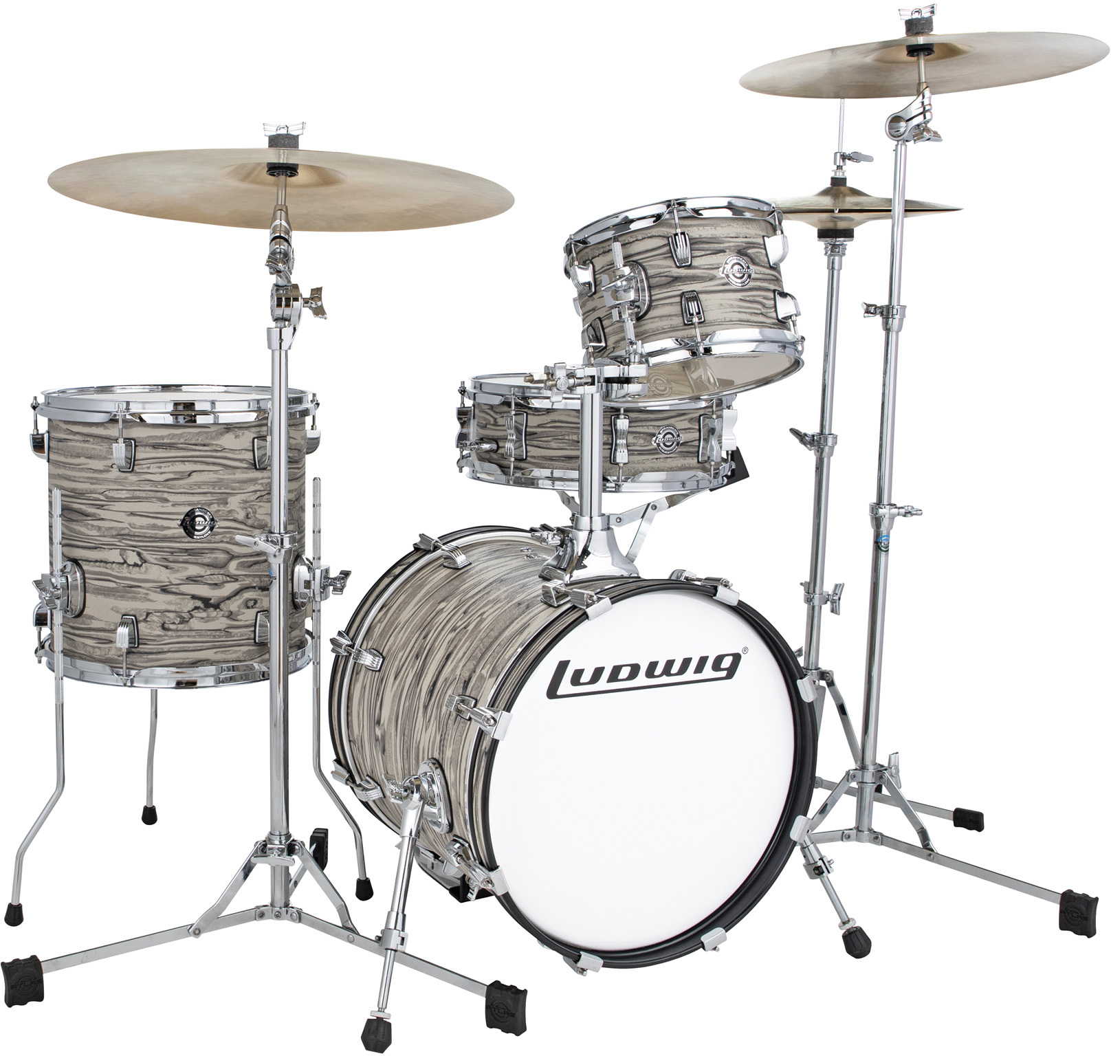 Ludwig Kit Breakbeats Questlove Sahara 4 Futs - Swirl - Batterie Acoustique Standard - Main picture