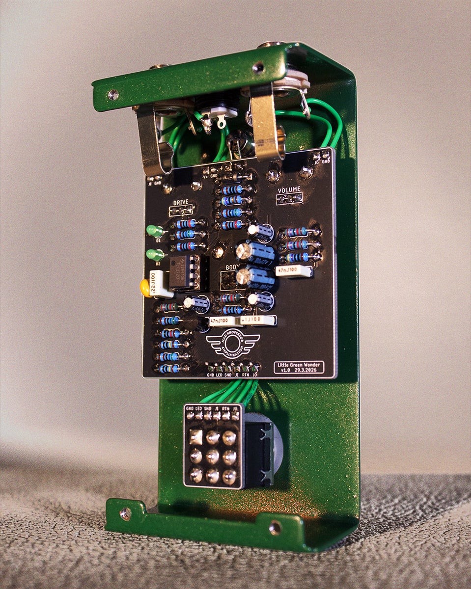 Mad Professor Little Green Wonder Overdrive Handwired - PÉdale Overdrive / Distortion / Fuzz - Variation 1