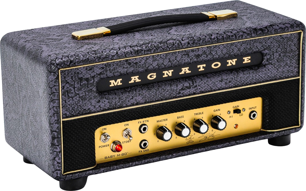 Magnatone Slash Baby M80 Head Signature 12w Purple Python - Ampli Guitare Électrique TÊte / PÉdale - Main picture