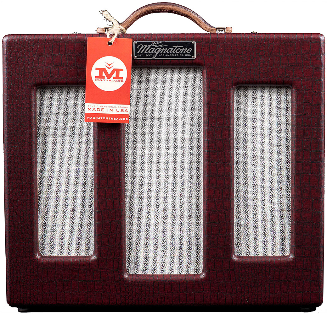 Magnatone Studio Collection Lyric 12 10w 1x12 Burgundy - Ampli Guitare Électrique Combo - Main picture