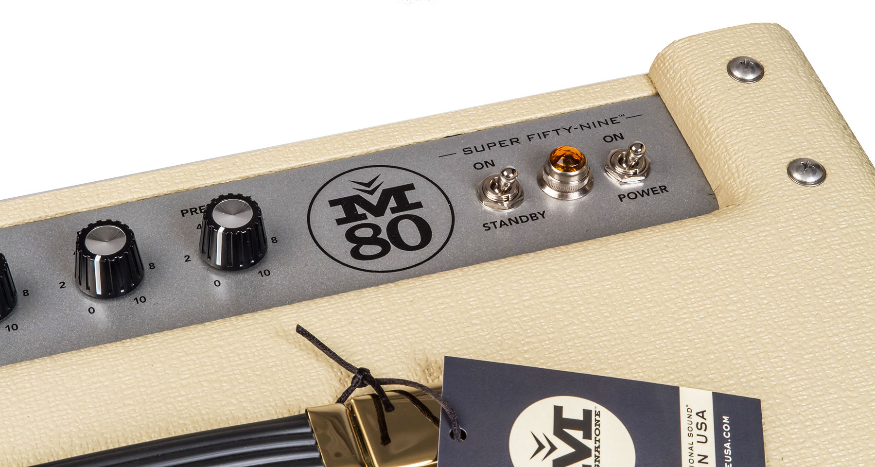 Magnatone Master Collection Super Fifty-nine M-80 Combo 45w 1x12 Gold - Ampli Guitare Électrique Combo - Variation 3