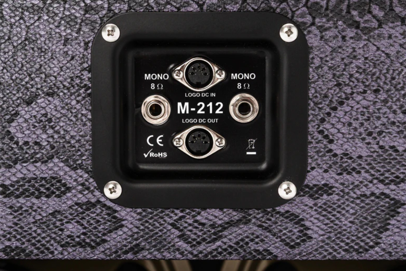 Magnatone Slash Super Fifty-nine M80 212 Guitar Cab. Signature 2x12 180w 8-ohms Purple Python - Baffle Ampli Guitare Électrique - Variation 1