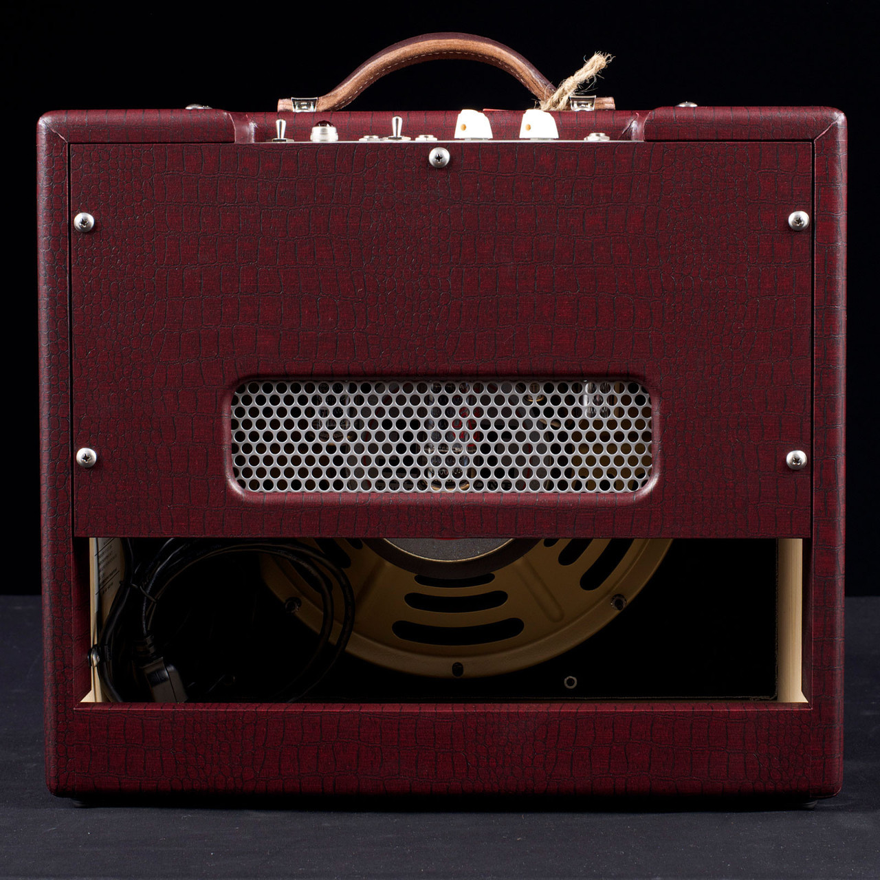 Magnatone Studio Collection Lyric 12 10w 1x12 Burgundy - Ampli Guitare Électrique Combo - Variation 4