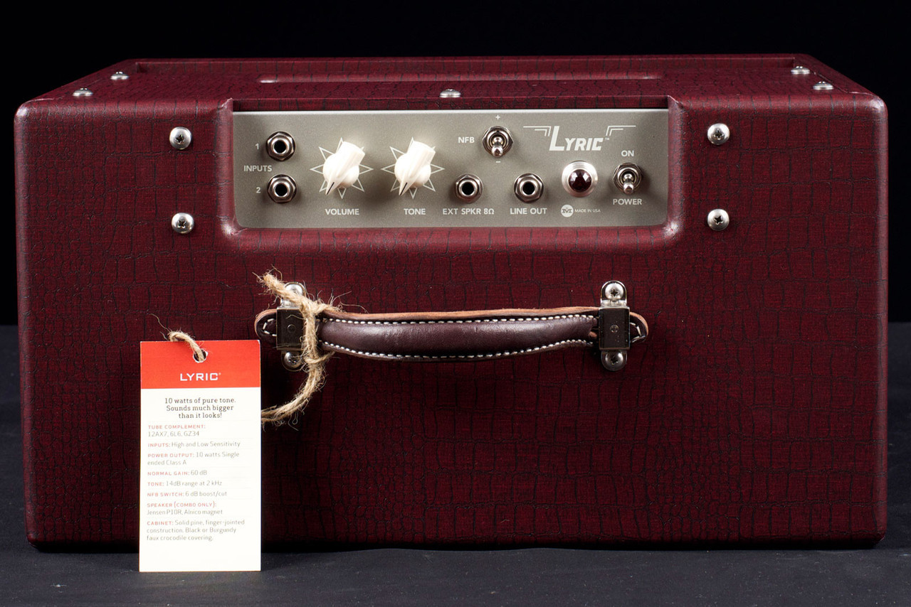 Magnatone Studio Collection Lyric 12 10w 1x12 Burgundy - Ampli Guitare Électrique Combo - Variation 5